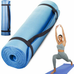 Jógamatrac / fitness szőnyeg 180x60cm, kék (v14186_N)