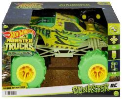 Mattel Hot Wheels: Monster Trucks - RC távirányítós sötétben világító Gunkster autó 18cm - Mattel (HTP15)