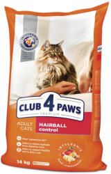 Club 4 Paws Premium Hairball Control szárazeledel felnőtt macskáknak 14kg