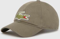 Lacoste pamut baseball sapka zöld, nyomott mintás - zöld Univerzális méret - answear - 18 990 Ft