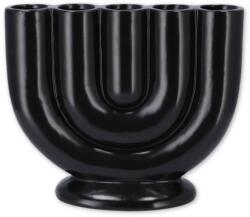  Vaza ceramica neagra BUKAN 21 cm