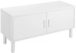 VASAGLE Cipőszekrény ajtóval 100 x 50 x 35 cm fehér (LHS051W01) - vasbutor