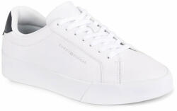 Tommy Hilfiger Sneakers Tommy Hilfiger Th Court Better Lth Tumbled FM0FM04972 White YBS Bărbați