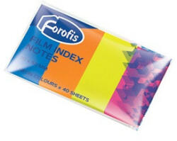 Forofis Oldaljelölő műanyag Forofis 20x50 mm 4x40 lapos vegyes színekben (91035)