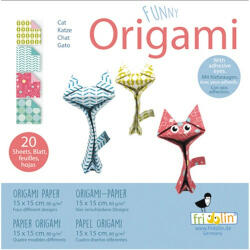 Fridolin Origami Fridolin Funny Macska 15x15 cm 20 lap/csomag (11312)