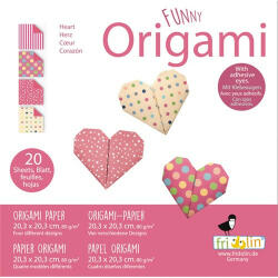 Fridolin Origami Fridolin Funny Szív 20x20 cm 20 lap/csomag (11332)