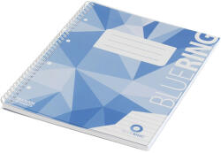 BLUERING Spirálfüzet A4, 70lap, műanyag borítós perforált lyukasztott Bluering® vonalas