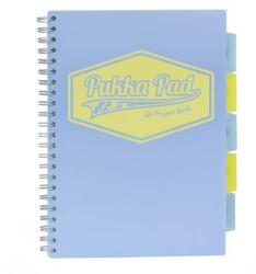 PUKKA PAD Spirálfüzet, A4, vonalas, 100 lap, PUKKA PAD "Pastel project book", vegyes szín