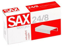 SAX Tűzőkapocs Sax 24/8 1000 db/doboz rézszínű - argentumshop