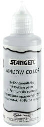 Stanger Kreatív üvegmatrica festék Stanger 80 ml kontúr ezüst (300043)