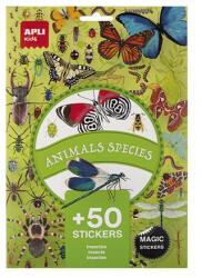Apli Matrica, újra felhasználható, 50 db, APLI Kids "Stickers", rovarok
