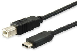Equip Átalakító kábel, USB-C-USB-B 2.0, 1m, EQUIP