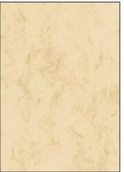 Sigel Előnyomott papír, kétoldalas, A5, 90 g, SIGEL, bézs, márványos