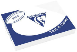 Clairefontaine Karton bőrhatású Clairefontaine Text and Cover A/4 270g fehér 100 ív/csomag (2706C)