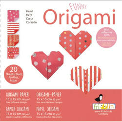 Fridolin Origami Fridolin Funny Szív 15x15 cm 20 lap/csomag (11311)