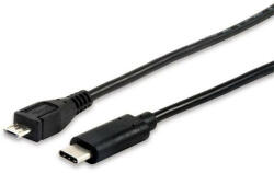 Equip Átalakító kábel, USB-C-USB MicroB 2.0, 1m, EQUIP