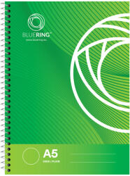 BLUERING Spirálfüzet A5, 70lap Bluering® sima - argentumshop