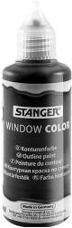 Stanger Kreatív üvegmatrica festék Stanger 80 ml kontúr fekete (300016)