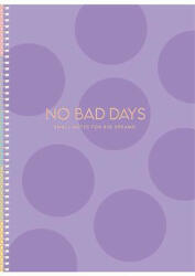 Shkolyaryk Publishing House Spirálfüzet, B5, kockás, 80 lap, keményfedeles, SHKOLYARYK "No bad days", vegyes - argentumshop