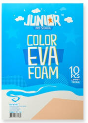 Kreatív Junior dekor gumilap A/4, krémszínű, 10 db/csomag (134025)