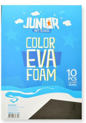 Kreatív Junior dekor gumilap A/4, fekete 10 db/csomag (134070)