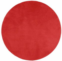 vidaXL OVIEDO piros rövid szálú szőnyeg Ø 80 cm 375631