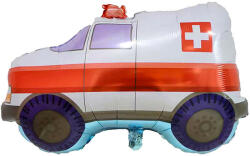  Nagy Mentőautó fólia lufi 86x62cm