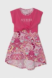 Guess gyerek ruha rózsaszín, mini, harang alakú - rózsaszín 147-157 - answear - 16 990 Ft