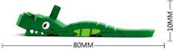 Sluban krokodil formájú elemszétválasztó kapocs - szeparátor (KR001)