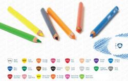 edu3 Edu3 háromszögletű Jumbo színes ceruza 22 különböző színben