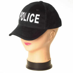 TifanTEX Șapcă pentru copii Police neagră (Şapcă de poliţie pentru) (0308E6)