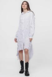 U See Rochie camasa creponata, in colturi, alba Talie unica