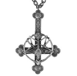 FALON Colier Baphomet Satanic Cross - PSY1067