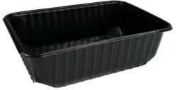  Szögletes alj PP FEKETE 500 ml [50db/cs] [12cs/#]