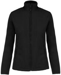 Kariban Női MAUREEN cipzáras polár pulóver, Kariban KA907, Black-XS (ka907bl-xs)