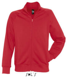 SOL'S Férfi cipzáras pulóver passzés magas gallérral, SOL'S SO47200, Red-XL (so47200re-xl)