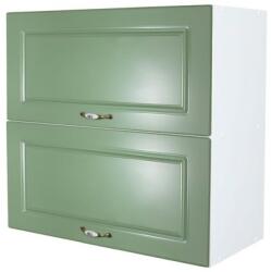 Spectral Mobila Corp superior 80 cu 2 usi orizontale Zebra MDF verde drept