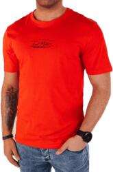 Dstreet Férfi nyomtatott póló narancssárga rx5473 XL