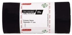 Madero Saci menajeri 120L, Madero, negri (LDPE), 20buc rola (N11-016597)