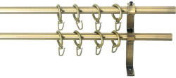  16 mm, PANNONIA karnis, végzáró nélküli, 2-soros, óarany, 160 cm (11160000)