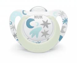 Nuk Силиконовa залъгалкa NUK - Star Night, 0-6 месеца + кутийка (10730718)