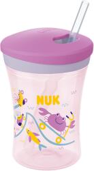 Nuk Чаша със сламка Nuk Evolution - Action Cup, 230 ml, 12+ месеца, Лилава (10255600)