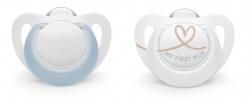 Nuk Силиконови залъгалки NUK - Star, за момче, 0-6 месеца, 2 броя (10175285)
