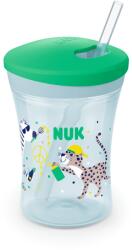Nuk Чаша със сламка Nuk Evolution - Action Cup, 230 ml, 12+ месеца, Зелена (10255599)