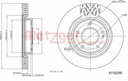 Metzger Autoteile Disc frana METZGER AUTOTEILE 6110250 (6110250)