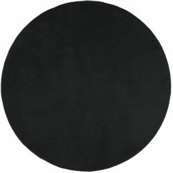vidaXL OVIEDO fekete rövid szálú szőnyeg Ø 280 cm 375571