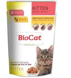  Biocat Pachet Plicuri Biocat Kitten cu Pui in sos, 24 x 85 g