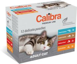 Calibra Plicuri pentru pisica, Calibra Cat Adult Multipack, 12 x 100 g