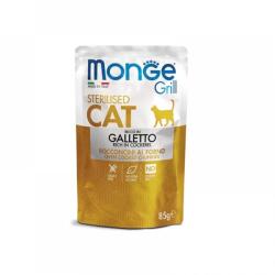 Monge Pachet Monge Cat Grill Sterilised cu Cocoș, 28 plicuri x 85 g