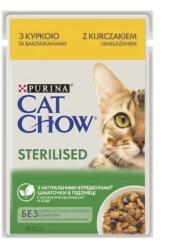 Purina Plic Cat Chow Sterilised cu Pui si Vinete, 85 g